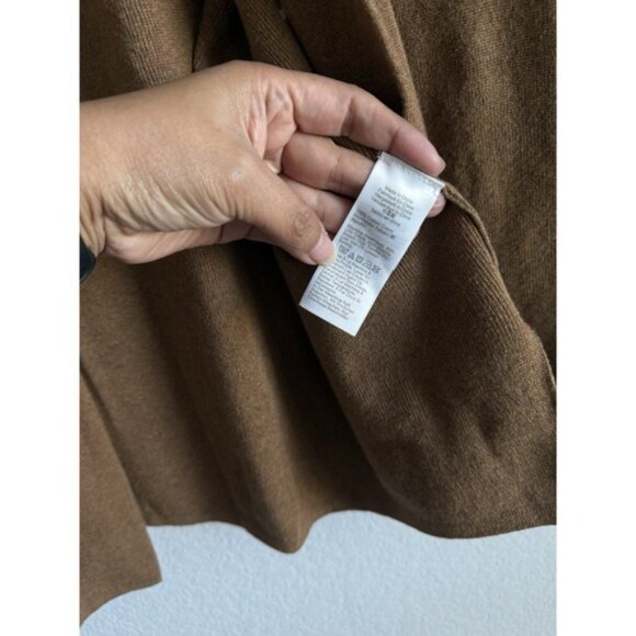 J.Crew Chelsea Open Front Cardigan Sweater Blazer Knit Htr Camel Women's Large - Picture 9 of 13